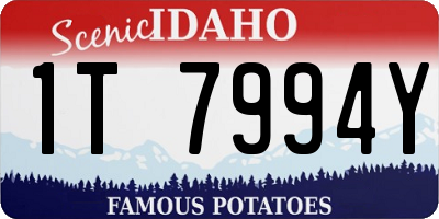 ID license plate 1T7994Y