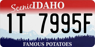 ID license plate 1T7995F