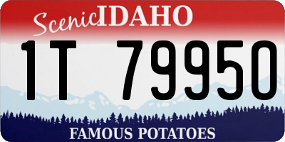 ID license plate 1T7995O