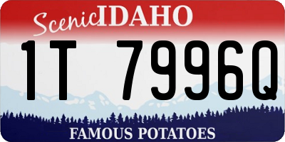 ID license plate 1T7996Q