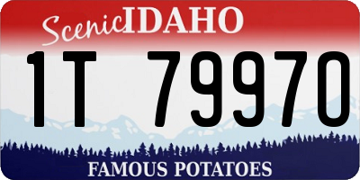 ID license plate 1T7997O