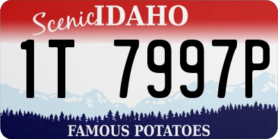 ID license plate 1T7997P