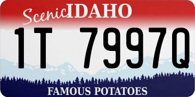 ID license plate 1T7997Q