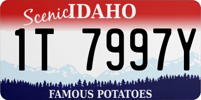 ID license plate 1T7997Y