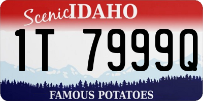ID license plate 1T7999Q