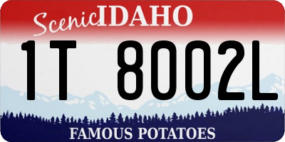 ID license plate 1T8002L