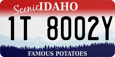 ID license plate 1T8002Y