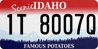 ID license plate 1T8007Q