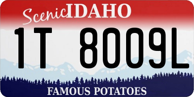 ID license plate 1T8009L