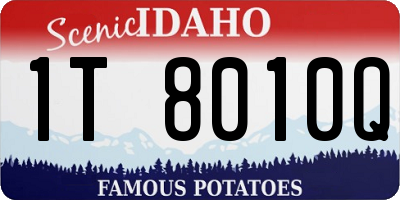 ID license plate 1T8010Q