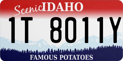 ID license plate 1T8011Y
