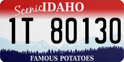ID license plate 1T8013O
