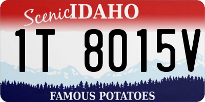 ID license plate 1T8015V