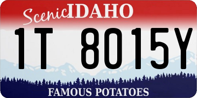 ID license plate 1T8015Y