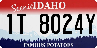 ID license plate 1T8024Y