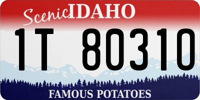ID license plate 1T8031O
