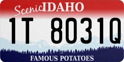 ID license plate 1T8031Q