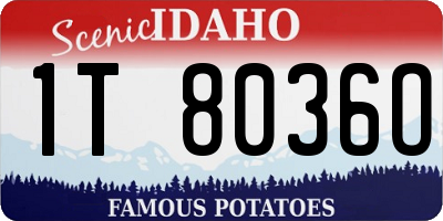 ID license plate 1T8036O