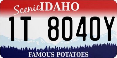 ID license plate 1T8040Y