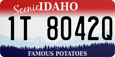 ID license plate 1T8042Q