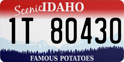 ID license plate 1T8043O