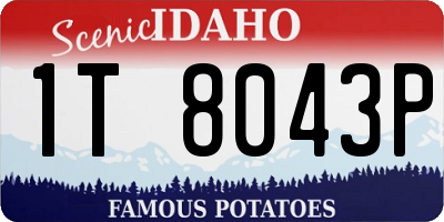 ID license plate 1T8043P