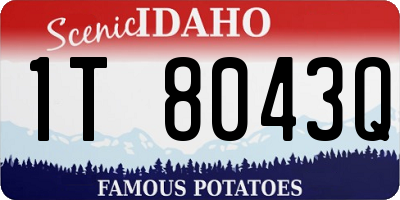 ID license plate 1T8043Q