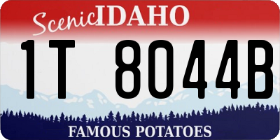 ID license plate 1T8044B