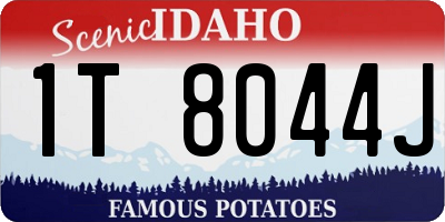 ID license plate 1T8044J