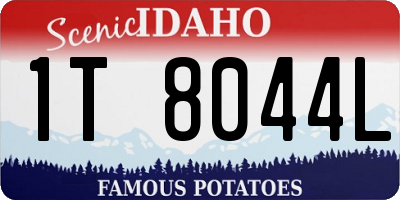 ID license plate 1T8044L