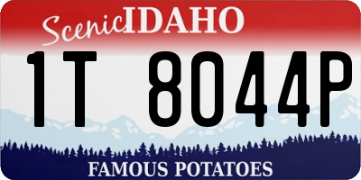 ID license plate 1T8044P