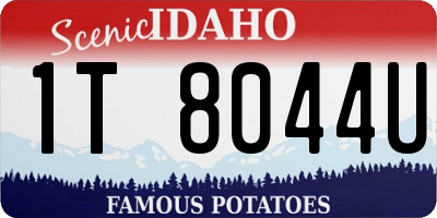 ID license plate 1T8044U