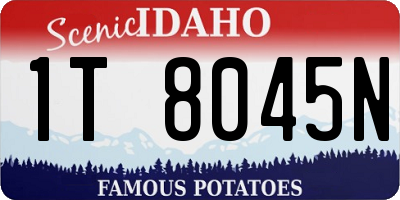 ID license plate 1T8045N