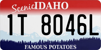 ID license plate 1T8046L