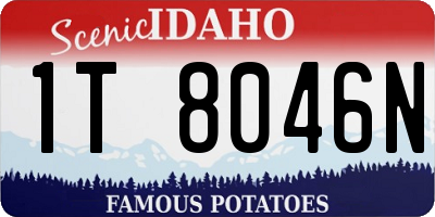 ID license plate 1T8046N