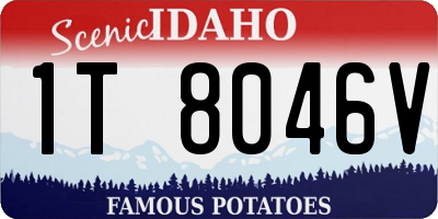 ID license plate 1T8046V