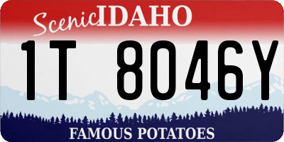 ID license plate 1T8046Y
