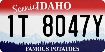 ID license plate 1T8047Y