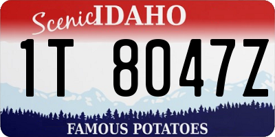 ID license plate 1T8047Z