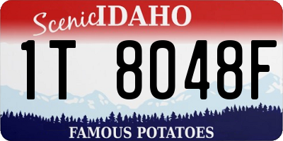 ID license plate 1T8048F