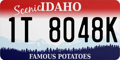ID license plate 1T8048K