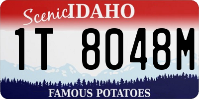 ID license plate 1T8048M