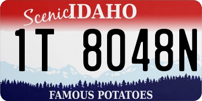 ID license plate 1T8048N
