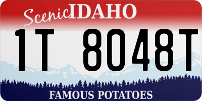 ID license plate 1T8048T