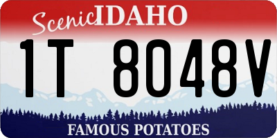 ID license plate 1T8048V