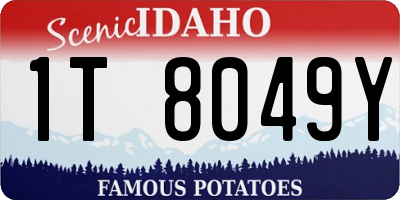 ID license plate 1T8049Y
