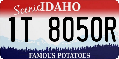 ID license plate 1T8050R