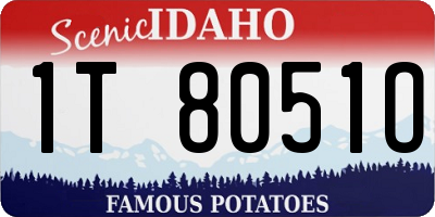 ID license plate 1T8051O
