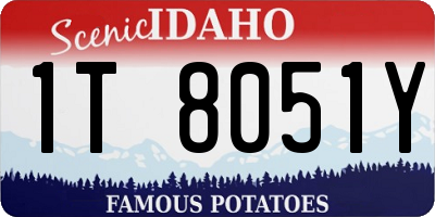 ID license plate 1T8051Y