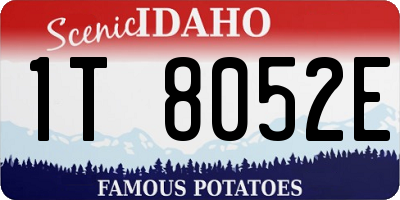 ID license plate 1T8052E